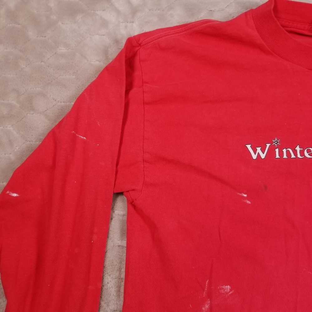 VTG 1987 Winter Carnival Shirt Sz Lg Greek Formal Party Pi Kappa Alpha PAINTED - Picture 7 of 15